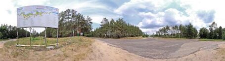 панорама въезда в Щурово